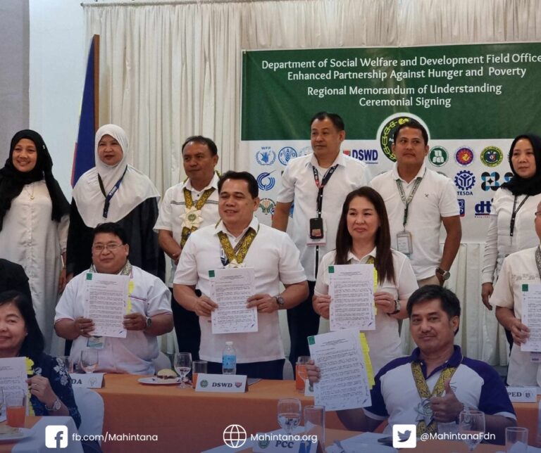 Mahintana committed its support to the DSWD’s Enhanced Partnership Against Hunger and Poverty (EPAHP) Program in Region 12