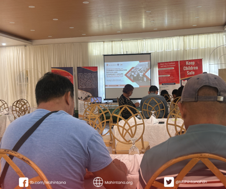 Learning Conversation to address prevalent health-related concerns such as immunization, child marriage, malnutrition, and among others in the Municipality of Tupi