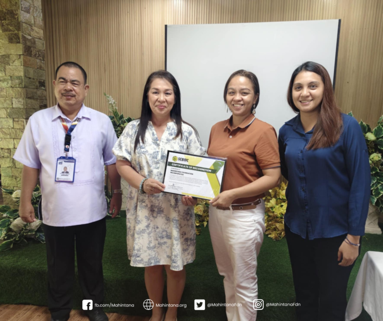 Mahintana was recognized as the Best Performing Council Member during the South Cotabato Bamboo Industry Development Council’s Year-End Assessment